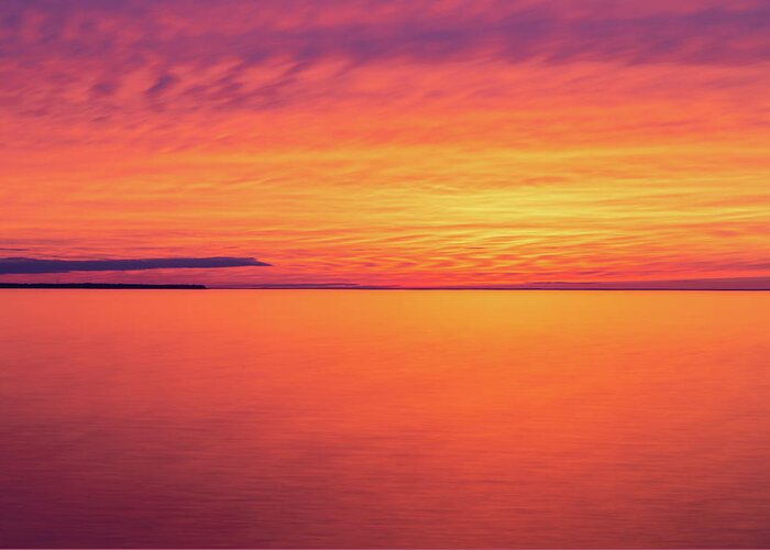 Door County Greeting Card featuring the photograph Welcker's Point Sunset by Paul Schultz