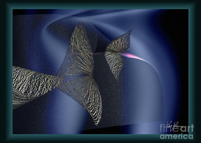 Fish Greeting Card featuring the digital art What Is A Fish Dream by Leo Symon