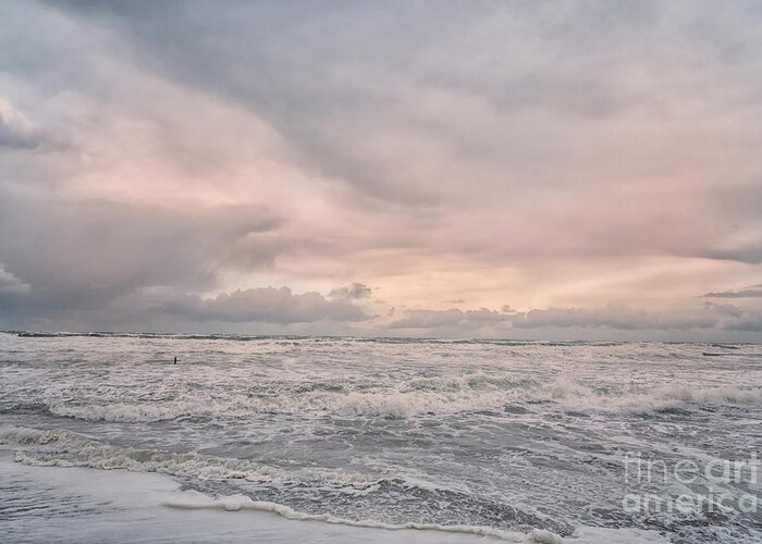 Waddenzee Greeting Card featuring the photograph Wild sea by Patricia Hofmeester