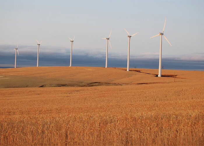 Environmental Conservation Greeting Card featuring the photograph Wind Power by Image By Brent R. Carreau