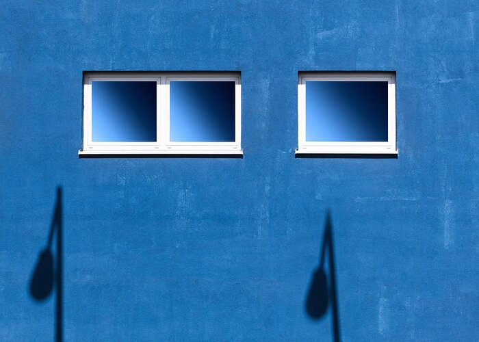 Minimal Greeting Card featuring the photograph Windows Iv by Arro