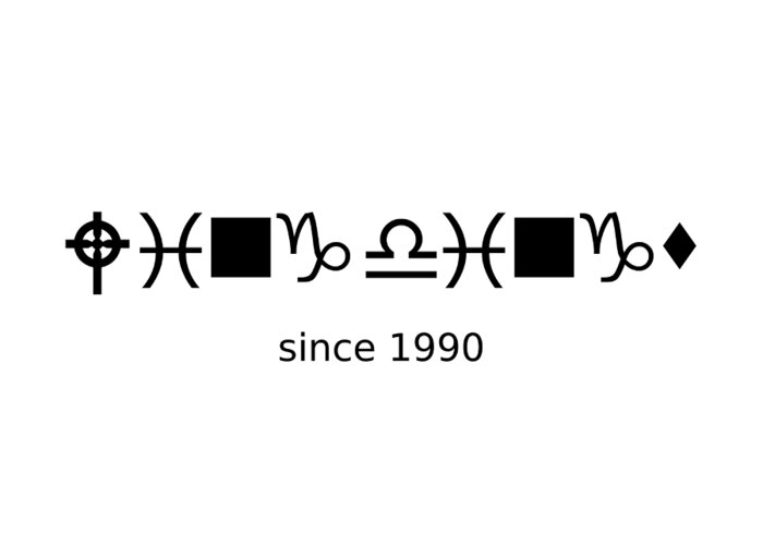 Richard Reeve Greeting Card featuring the digital art Wingdings since 1990 - Black by Richard Reeve