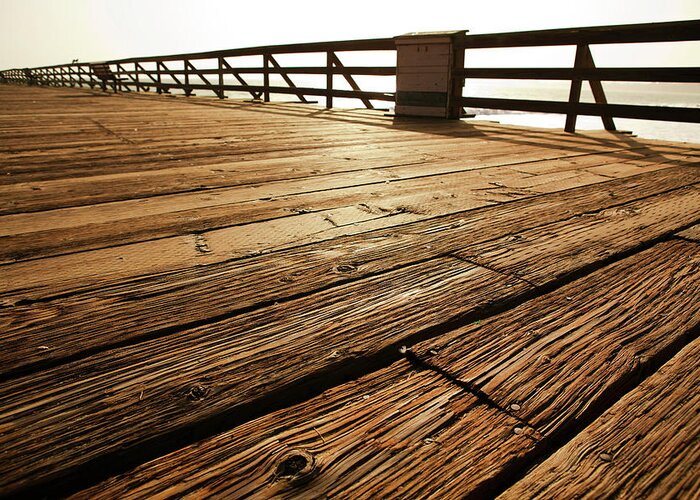 Scenics Greeting Card featuring the photograph Wooden Pier by Timnewman