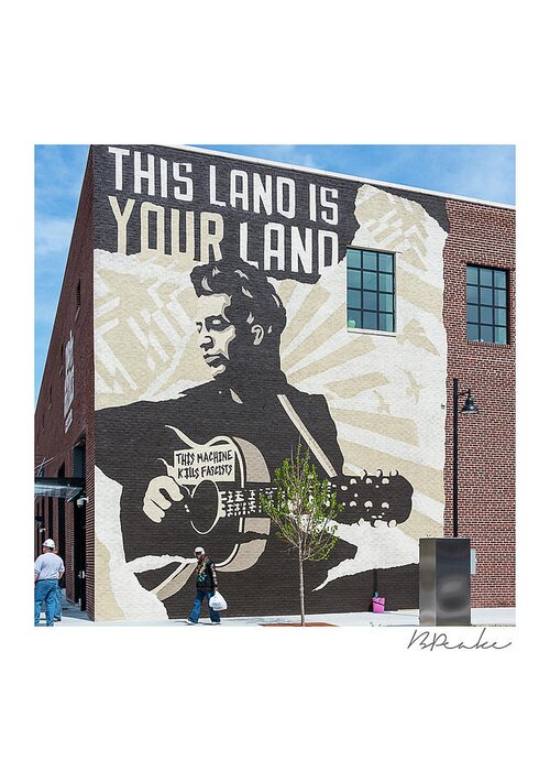Woody Greeting Card featuring the photograph Woody Guthrie Center 8x8 by Bert Peake