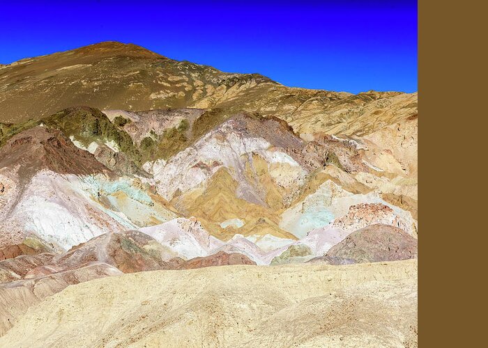 Death Valley National Park Greeting Card featuring the photograph Artists Point - Panoramic by Marla Brown