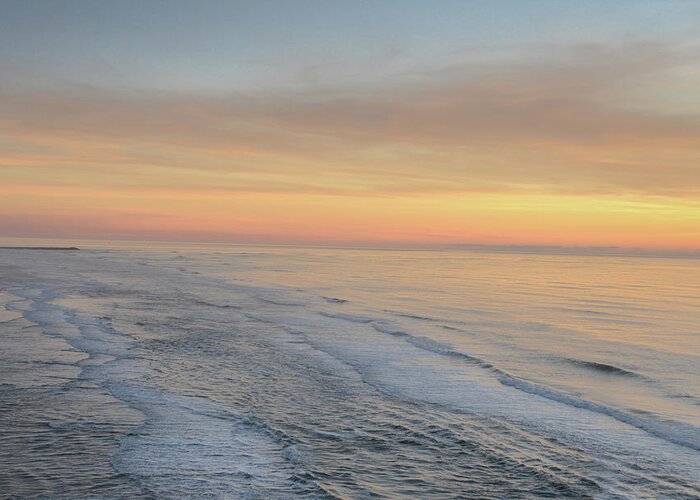 Color Greeting Card featuring the photograph Coastal Sunset #1 by Jerry Cahill