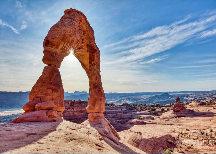Delicate Arch Arches National Park Utah Greeting Card featuring the photograph Delicate Arch Arches National Park Utah #1 by Dustin K Ryan