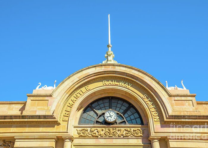 Perth Greeting Card featuring the photograph Fremantle Railway Station #1 by Benny Marty
