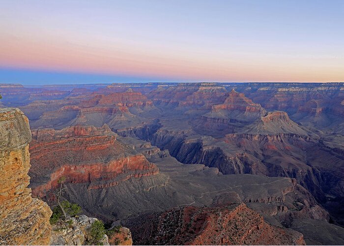 Grand Canyon Greeting Card featuring the photograph Grand Canyon - Sunrise by Richard Krebs