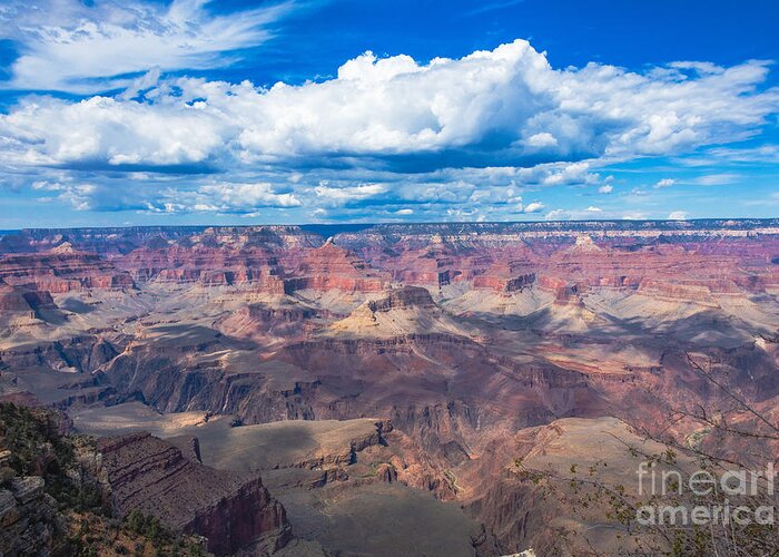 Grand Canyon Greeting Card featuring the digital art Grand Canyon by Tammy Keyes