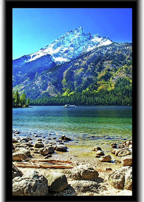 Grand Teton Greeting Card featuring the photograph Grand Teton Mountain #1 by Richard Risely