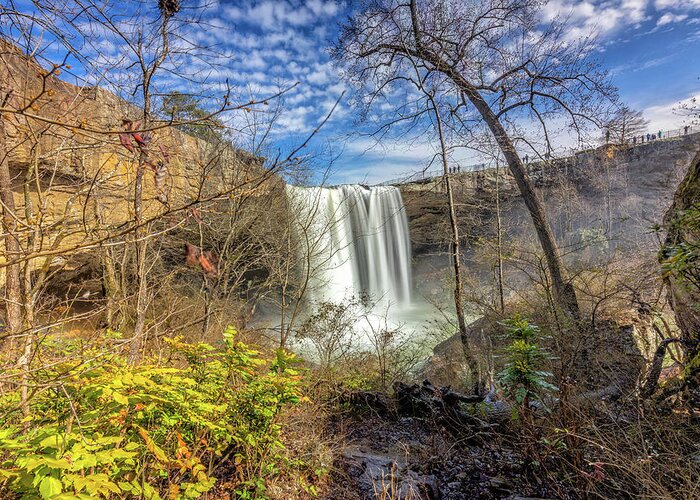 Waterfall Greeting Card featuring the photograph Noccalula Falls in Gadsen, AL #1 by Peter Ciro