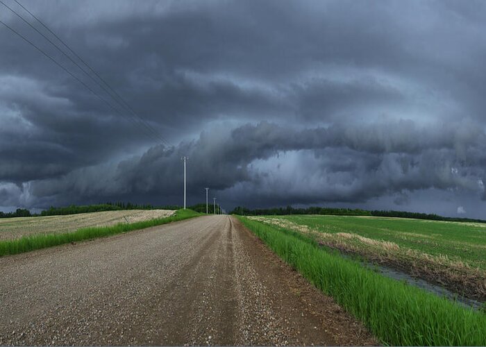 Storm Chaser Greeting Card featuring the photograph Rolling Storm #1 by Dan Jurak