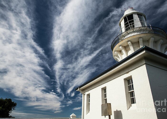 Smoky Cape Lighthouse Greeting Card featuring the photograph Smoky Cape lighthouse #1 by Sheila Smart Fine Art Photography