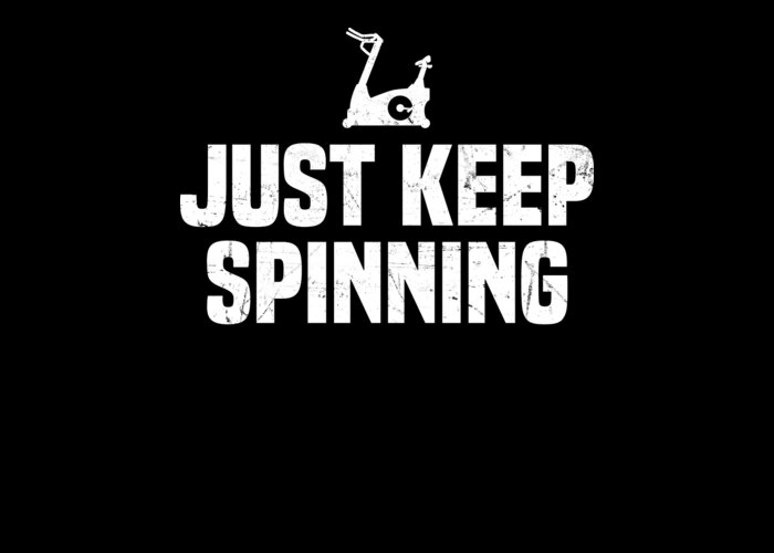 Spin Class Funny Fitness Gym Workout Greeting Card by Michael S
