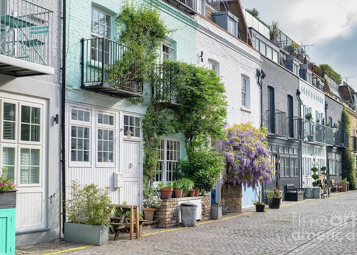 St Lukes Mews Greeting Card featuring the photograph St Lukes Mews Notting Hill London by Tim Gainey
