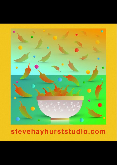  Greeting Card featuring the digital art Stevehayhurststudio.com #1 by Steve Hayhurst