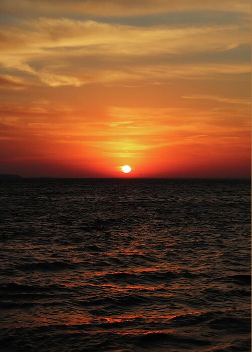 Sunset Greeting Card featuring the photograph Sunset Abstract 2 #2 by David T Wilkinson