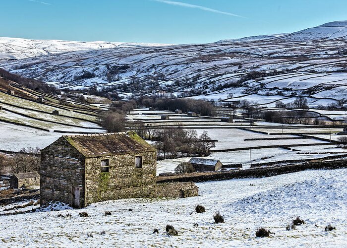 England Greeting Card featuring the photograph Thwaite, Swaledale #1 by Tom Holmes Photography