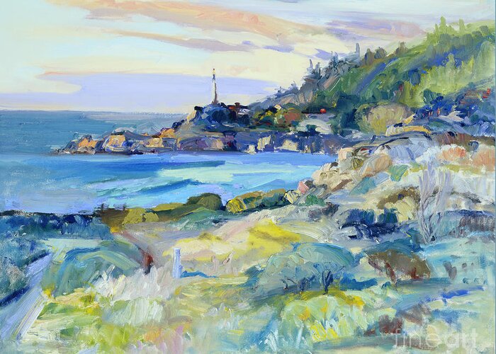 Sonoma Coast Greeting Card featuring the painting Timber Cove #1 by John McCormick