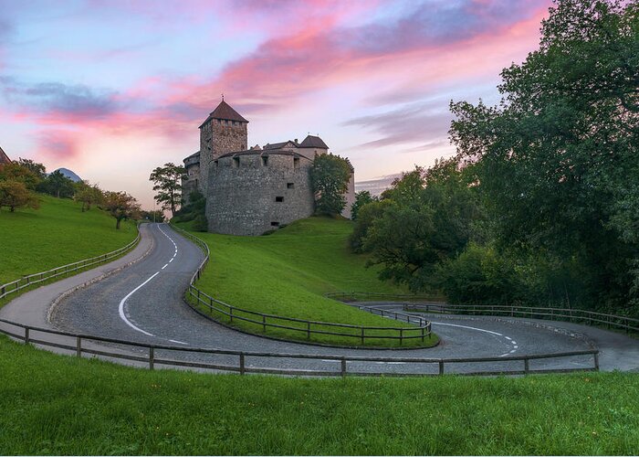 Vaduz Castle Greeting Card featuring the photograph Vaduz - Liechtenstein #1 by Joana Kruse