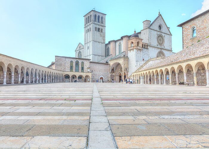 Basilica Greeting Card featuring the photograph Assisi - Italy #14 by Joana Kruse