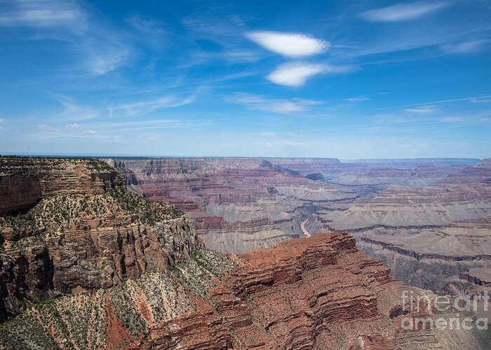 The Grand Canyon Greeting Card featuring the digital art The Grand Canyon #16 by Tammy Keyes