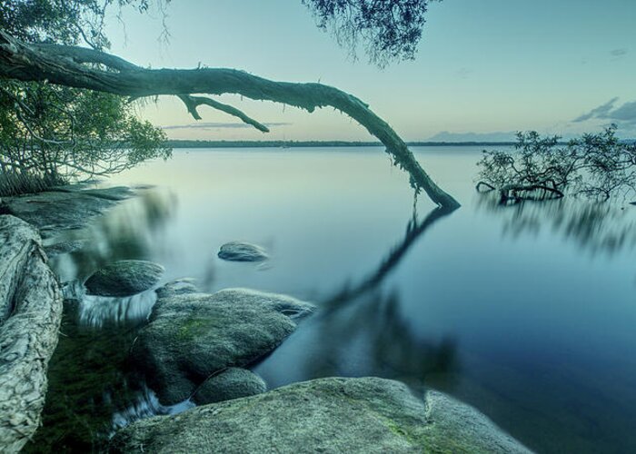 Lake Greeting Card featuring the photograph 1807set3 by Nicolas Lombard