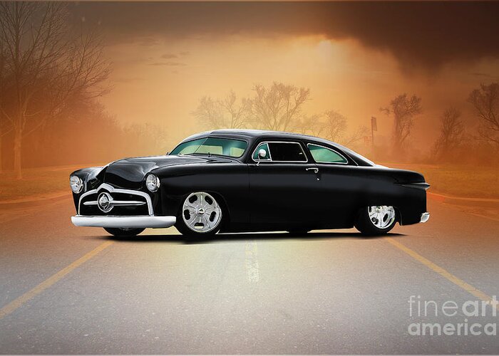1950 Ford Coupe Greeting Card featuring the photograph 1954 Ford Custom Coupe by Dave Koontz