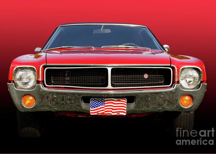 Automobile Greeting Card featuring the photograph 1968 AMC Javelin SST by Dennis Hedberg