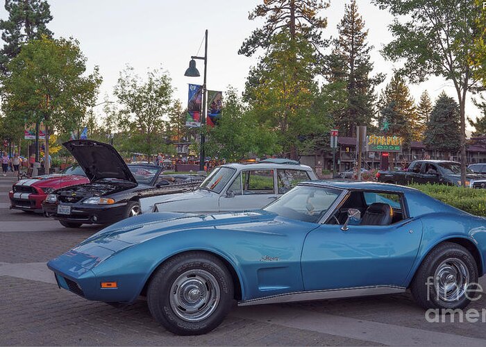 Chevrolet Greeting Card featuring the photograph 1973 Chevrolet Corvette by PROMedias US