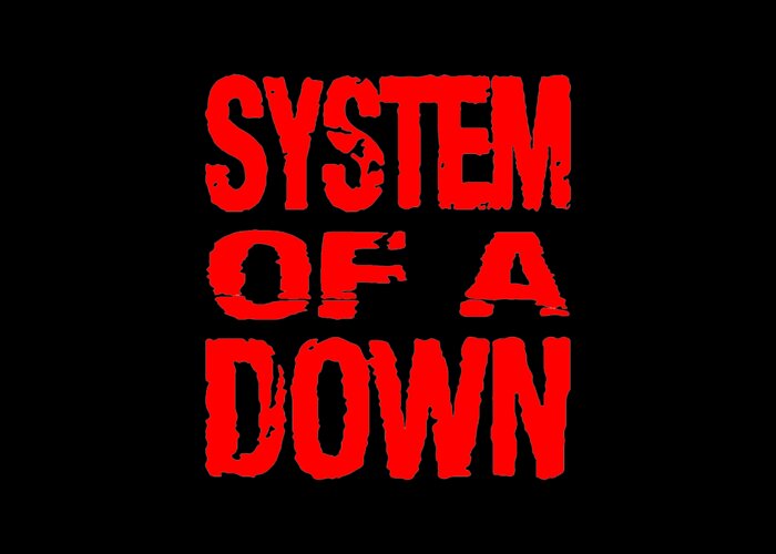 Best Seller Logo Music Soad System Of A Down #2 Greeting Card by Widodo  Ganteng