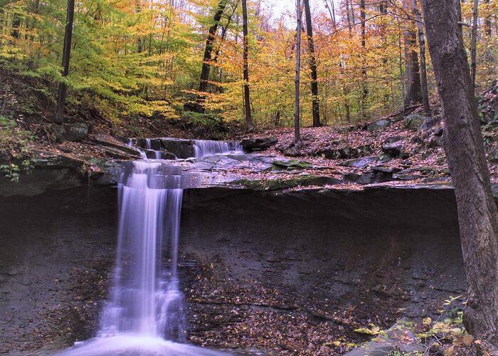  Greeting Card featuring the photograph Blue Hen Falls by Brad Nellis