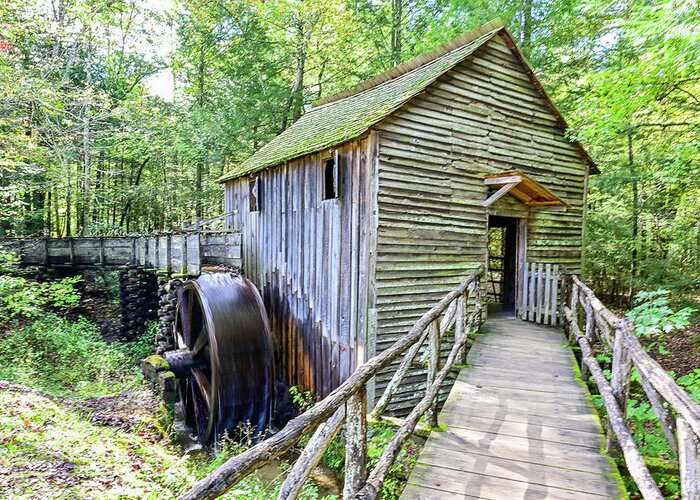 Tennessee Greeting Card featuring the photograph Cades Cove Grist Mill #2 by Ed Stokes