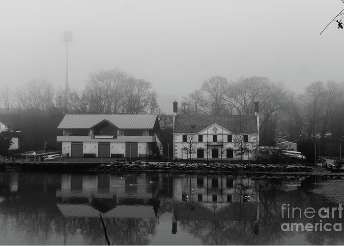 Columbia Greeting Card featuring the photograph Columbia University Boathouse #2 by Cole Thompson