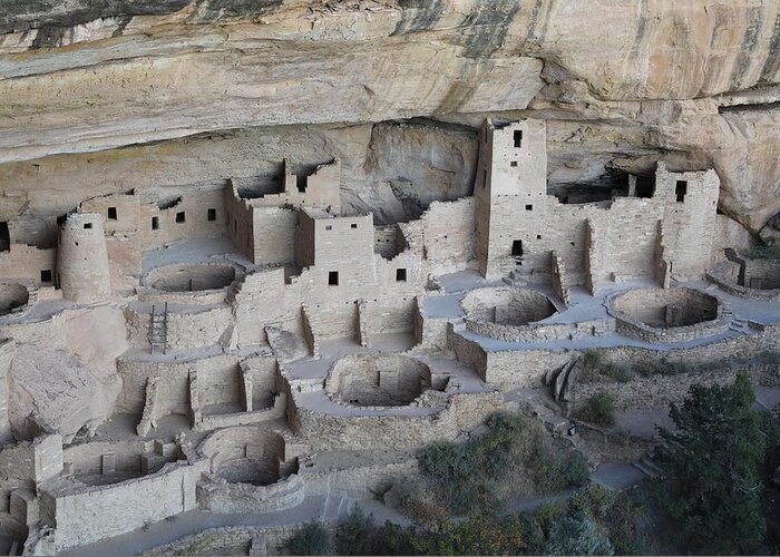 Mesa Verde National Park Greeting Card featuring the photograph Mesa Verde - Cliff Palace #3 by Richard Krebs