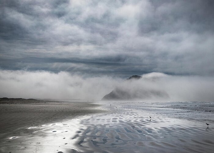  Greeting Card featuring the photograph Morro Rock #2 by Lars Mikkelsen