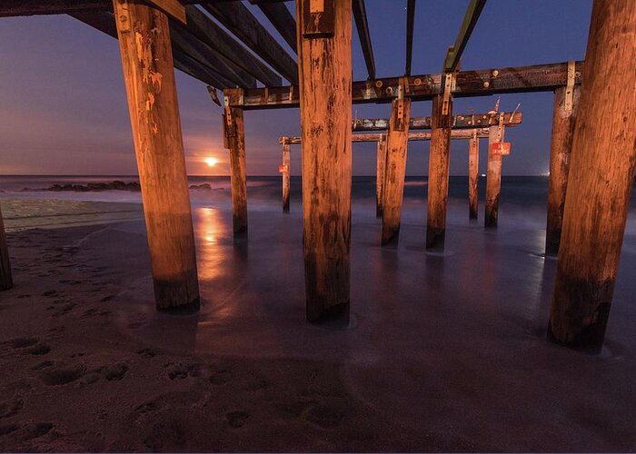 Ocean Grove Greeting Card featuring the photograph Underneath #2 by Kristopher Schoenleber