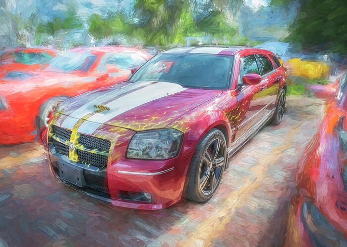2007 Dodge Magnum Srt 8 Greeting Card featuring the photograph 2007 Dodge Magnum SRT 8 X110 by Rich Franco