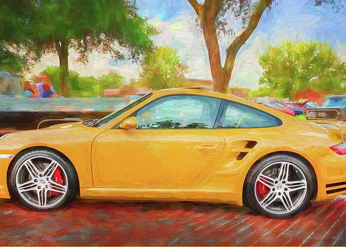 2008 Porsche 911 Turbo Greeting Card featuring the photograph 2008 Porsche 911 Turbo X101 by Rich Franco