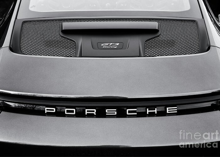 Porsche Greeting Card featuring the photograph 2022 Porsche 911 GT3 Touring Monochome by Tim Gainey