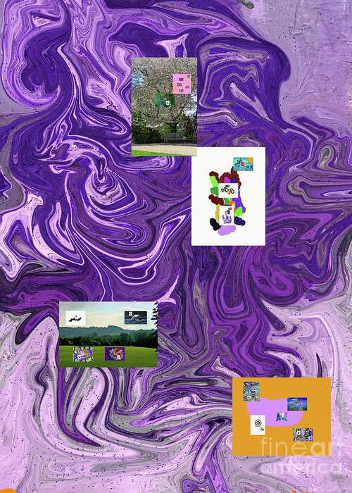 Walter Paul Bebirian: Volord Kingdom Art Collection Grand Gallery Greeting Card featuring the digital art 3-28-2020c by Walter Paul Bebirian