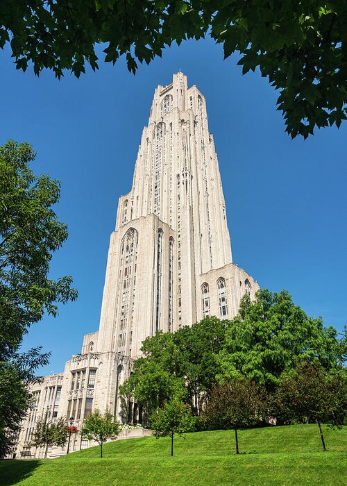 Pittsburgh Greeting Card featuring the photograph Cathedral of Learning building at the University of Pittsburgh #3 by Steven Heap
