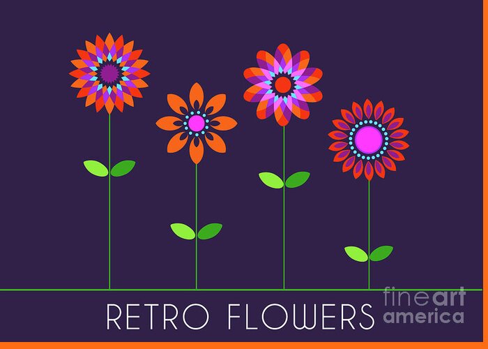 Flower Greeting Card featuring the photograph Flower power rock poster by Action