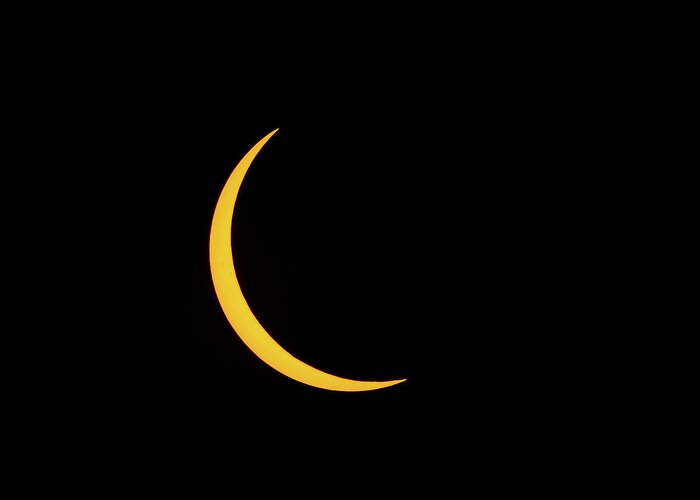 Solar Eclipse Greeting Card featuring the photograph Partial Solar Eclipse #4 by David Beechum