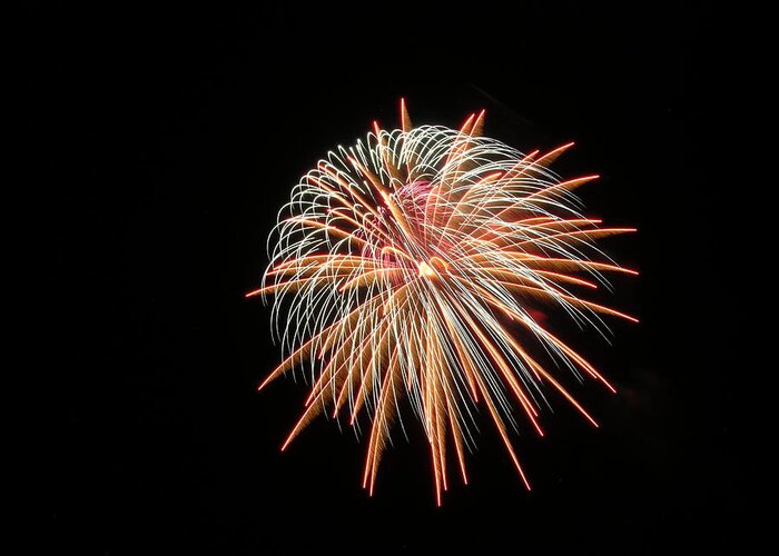 Fireworks Greeting Card featuring the photograph Fireworks #33 by George Pennington