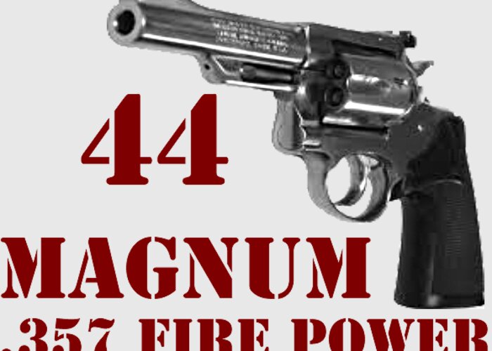 44 Magnum Greeting Card featuring the digital art 44 Magnum by John Palliser
