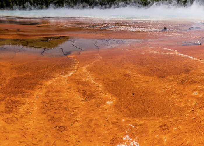 Travel Greeting Card featuring the photograph Grand Prismatic Spring in Yellowstone National Park #59 by Alex Grichenko