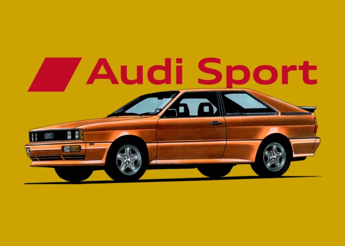 Audi Sport Quattro RS 001. Cutaway automotive art #1 Sticker by Vladyslav  Shapovalenko - Pixels
