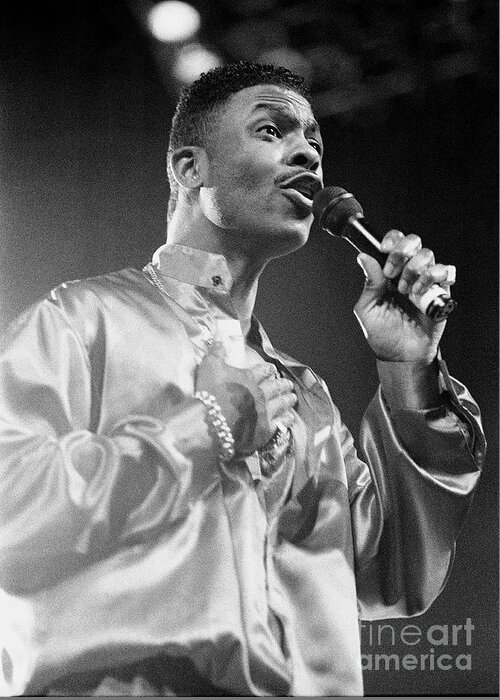 Singer Greeting Card featuring the photograph Keith Sweat #6 by Concert Photos